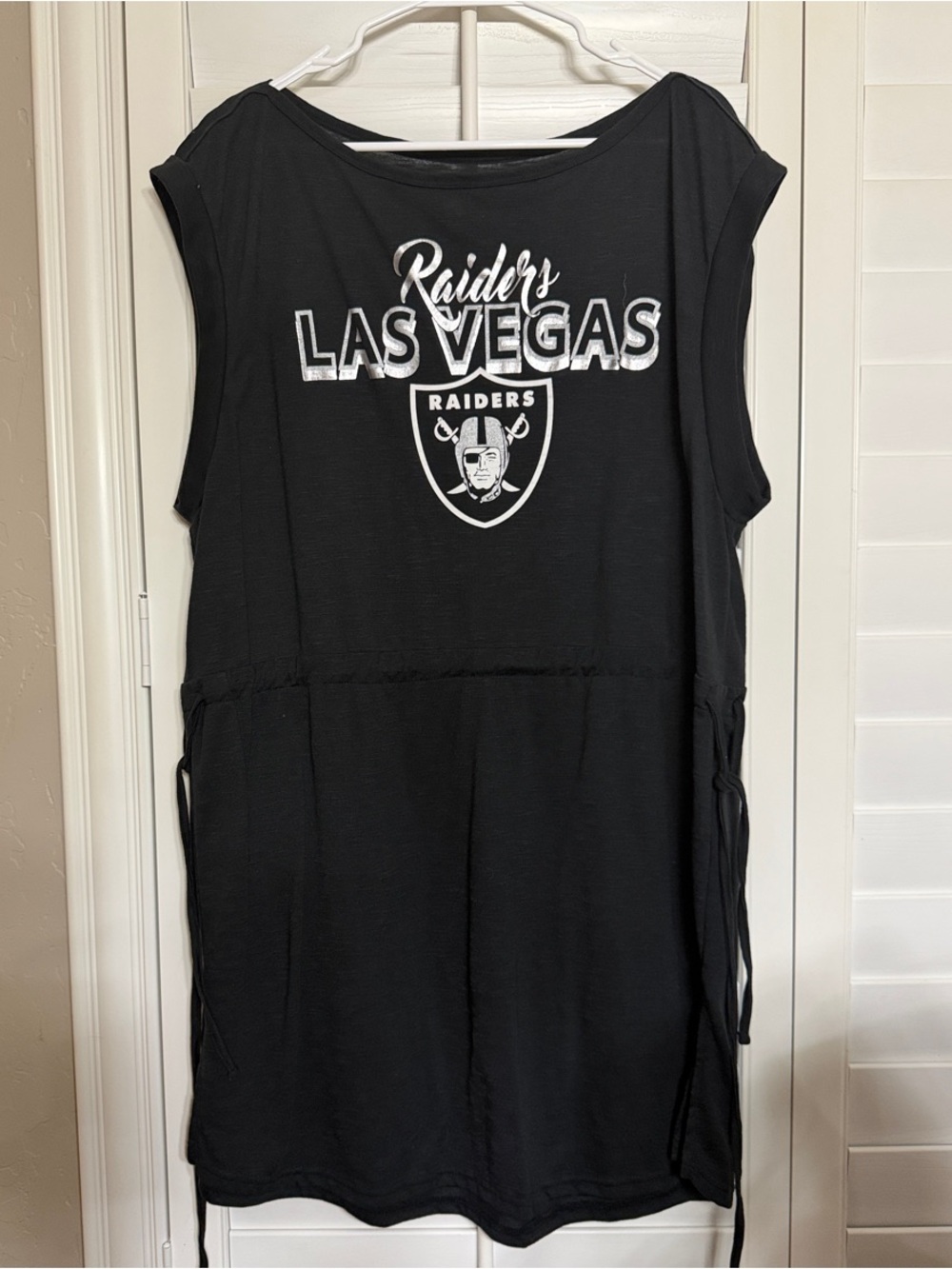 Las Vegas Raiders Black Women's Swimsuit Coverup